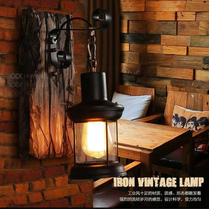 Industrial-style led wall lamp